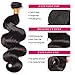Brazilian Body Wave Hair 3 Bundles With Frontal(14 16 18+12inch) Virgin Human Hair Weave And Ear To Ear Lace Frontal Closure With Baby Hair Free Part Natural Black