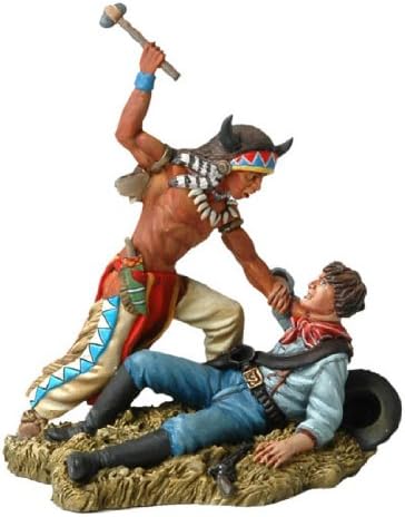 Sioux Warrior Fighting with US Cavalryman