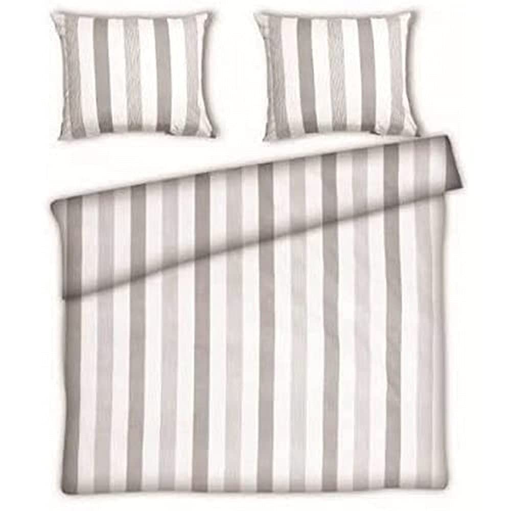 Papillon Porto Duvet Cover Grey, Cotton, 200 x 200/220 cm