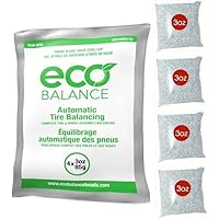 ECO Balance 03-EB4 Centrifugal Force Tire/Wheel Balancing Beads - Off-Road Vehicles, Light Duty Truck Tires, (4) 3oz Balance 