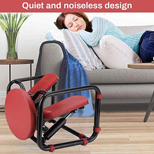 KENL-Mini-Fitness-Twist-Stepper-Home-Exercise-Slimming-Step-Machine-Resistance-Bands-Indoor-Multifunctional-Fitness-Equipment-Fitness-Stair-Stepper-Portable-Twist-Stair-StepperOrange