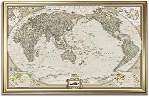 Renditions Gallery Frame Executive National Geographic Travel Map