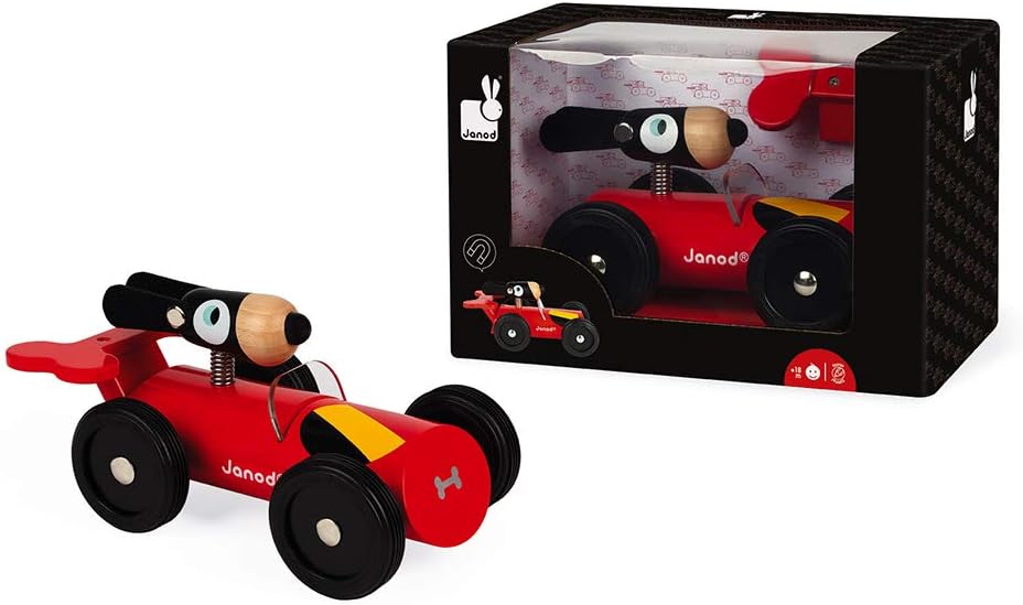 Janod Spirit Car Dan, Red, Medium - Image 3