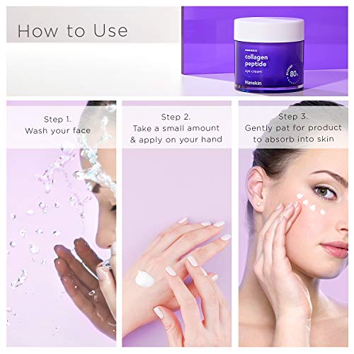 Hanskin Collagen Peptide Eye Cream (80ml). Made with 80 Collagen Extract and 20 Peptide