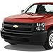 Auto Dynasty Halogen Headlights Assembly Compatible with Chevy Silverado 1500 2500HD 3500 GMT900 2007 2008 2009 2010 2011 2012 2013 2014, Driver and Passenger Side, Black Housing
