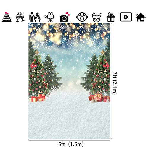 Christmas-Blue-Bokeh-Party-Backdrop-for-Photography-Winter-Outdoor-Snowflake-Field-Pine-Tree-Gifts-Background-Family-Festival-Traveling-Event-Decorations-Kids-Birthday-Baby-Shower-Party-Banner-5x7ft