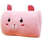Kids Cartoon Hand Pillow Hand Warmer Rest Weak Hero Arm Pillow Suho Non-Electrical Travel Essentials,9colors(Light Pink)