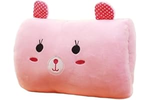 GENERIC Kids Cartoon Hand Pillow Hand Warmer Rest Weak Hero Arm Pillow Suho Non-Electrical Travel Essentials,9colors(Light Pink)