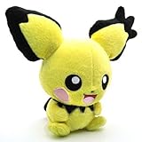 1 X Cute 7 Rare Pichu Pokemon Plush Toy Big Ear for Nintendo Soft Children Stuffed Doll Pocket Monster by VJLOFT