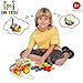 BLAGOO Building Blocks 45 pcs Plastic Construction Learning Set in Car Toy Case