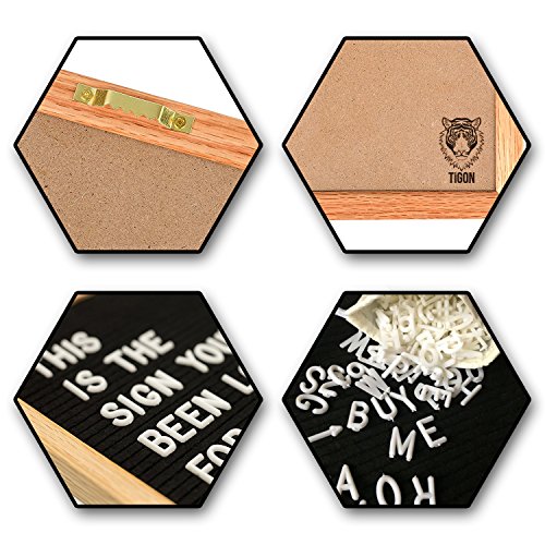 Felt Changeable Letter Board 10 x 10 inches, 340 Letters Numbers