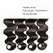 Sunber Body Wave Human Hair Bundles, 12A Grade Brazilian Virgin Hair 16”18”20”Hair Extensions 3 Bundles 100% Unprocessed Weave Bundles Natural Black Color Double Weft Body Wave Bundles