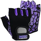 MRX Weight Lifting Training Gloves Crossfit Women Fitness Workout Purple/Black