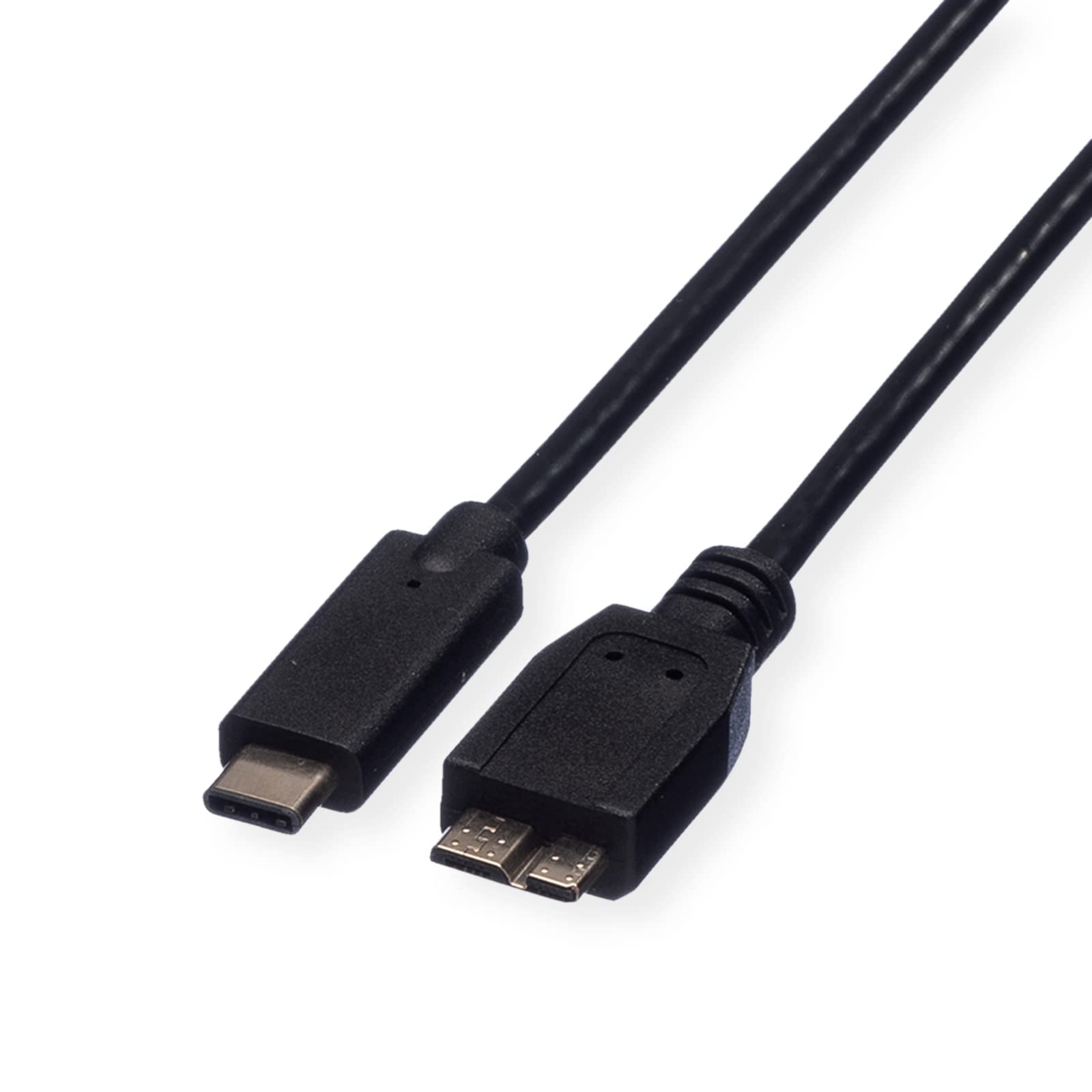 Roline USB3.1 Cable TypeC-MicroB. M/M. Black. 0.5m