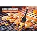 PAPAYAY BBQ Grill Brush, 18 Inches Best 360° Barbecue Grill Cleaner - 3 Stainless Steel Brushes in 1 -Perfect for Char-Broil, Weber, Porcelain and Infrared Grills + Free Basting & Pastry Brush