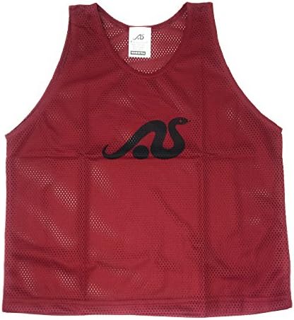 Anaconda Sports 12 Pack Youth Size Solid Color Scrimmage Vest (Maroon)