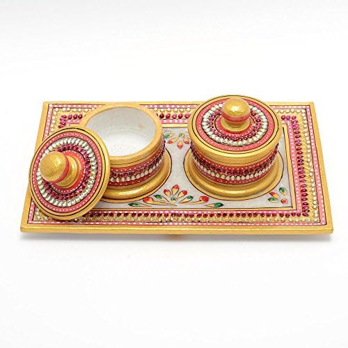 Marble Supari (2) Pot - Deco Junction
