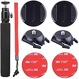 360 Cam Selfie Set for Samsung Gear 360 VR Camera&amp;Gear 360 (2017 Edition) by HOLACA, including 1/4 Screw Buckle Mount, Monopod for Samsung Gear 360 Cam &amp; Ricoh Theta S SC M15 Theta V Camera