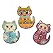 Souarts 100pcs Mixed Random Christmas Wooden Buttons, 2 Holes Buttons for Sewing Crafts DIY Projects (Cat Shape)