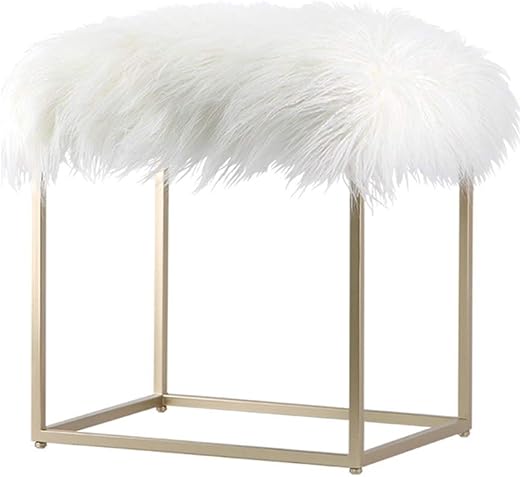 Vanity Stool Makeup Stool Stool Chair Fuzzy Vanity Stools For Bedroom Vanity Stools For Bathroom Vanity Chairs And Stools Vanity Benches Color Champagne Size 36 44 49cm Amazon Ca Home Kitchen