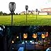 Poweradd Solar Light Outdoor, IP67 Waterproof Flickering Flames Dancing Solar Torch Lights Dust to Dawn Auto On/Off Solar Security Spotlight for Garden, Patio, Yard, Driveway - 2 Pack