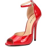 MAIERNISI JESSI Unisex Men's Women's Peep Toe Stiletto High Heels Ankle strap Sandals