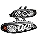 Spec-D Tuning 2LHP-CV923JM-TM Honda Civic 3Dr Dual Halo Led Black Projector Head Lights