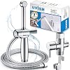 Bidet Sprayer for Toilet Shower,Hand Held Bidet Set Uvish Solid Brass Toilet Sprayer Attachment for Personal Hygiene 5…