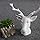 Decorazione testa di cervo bianco origami Decorazione testa di cervo bianco origami