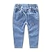 1-7Yrs Kid Baby Girls Ruffle Tops + Big Hole Jeans Cool Girl Clothes 2pcs/Set (5-6T)