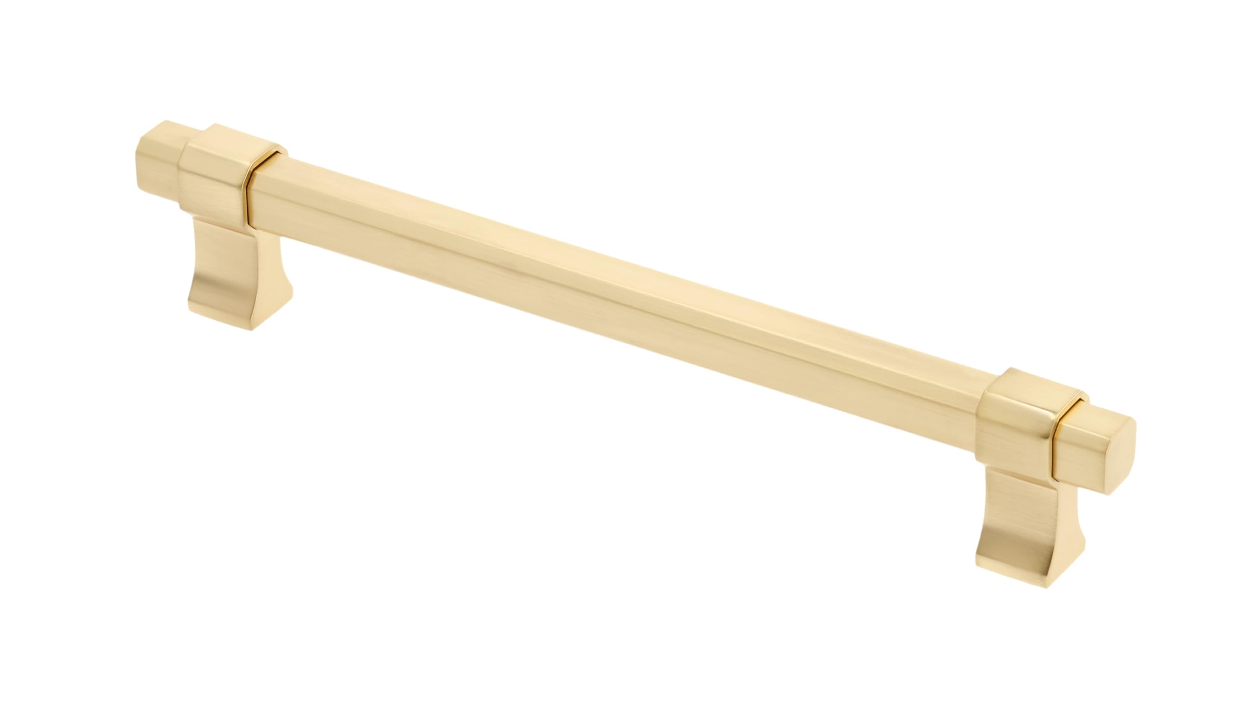 GTV - Imperial Furniture Handle | Handle Handles Furniture Handles | Length 19.4 cm | Hole Distance 16 cm | ZnAl | Brushed Gold