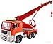 WolVol Friction Powered Construction Crane Truck Toy with Lights and Sounds for Kids, Crane arm can Expand to 18 inches