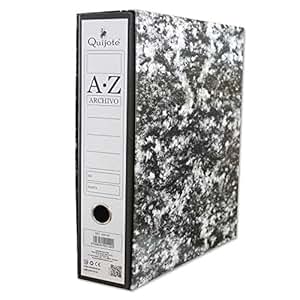 400140 - Pack de 2 Archivadores con caja A-Z, tamaño folio, con 2