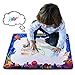Magic Water Drawing Mat, Upgrade Doodle Mat in 7-Colored, Aqua Painting Board Writing Mats with Magic Pen & Big Molds, Best Educational Toys Gifts for Boys Girls Age 2 3 4 5+ Year Kids/Toddlers
