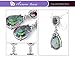 Aurora Tears Women Multicolored Rainbow Topaz Gemstone CZ Earrings Drop DE0008M