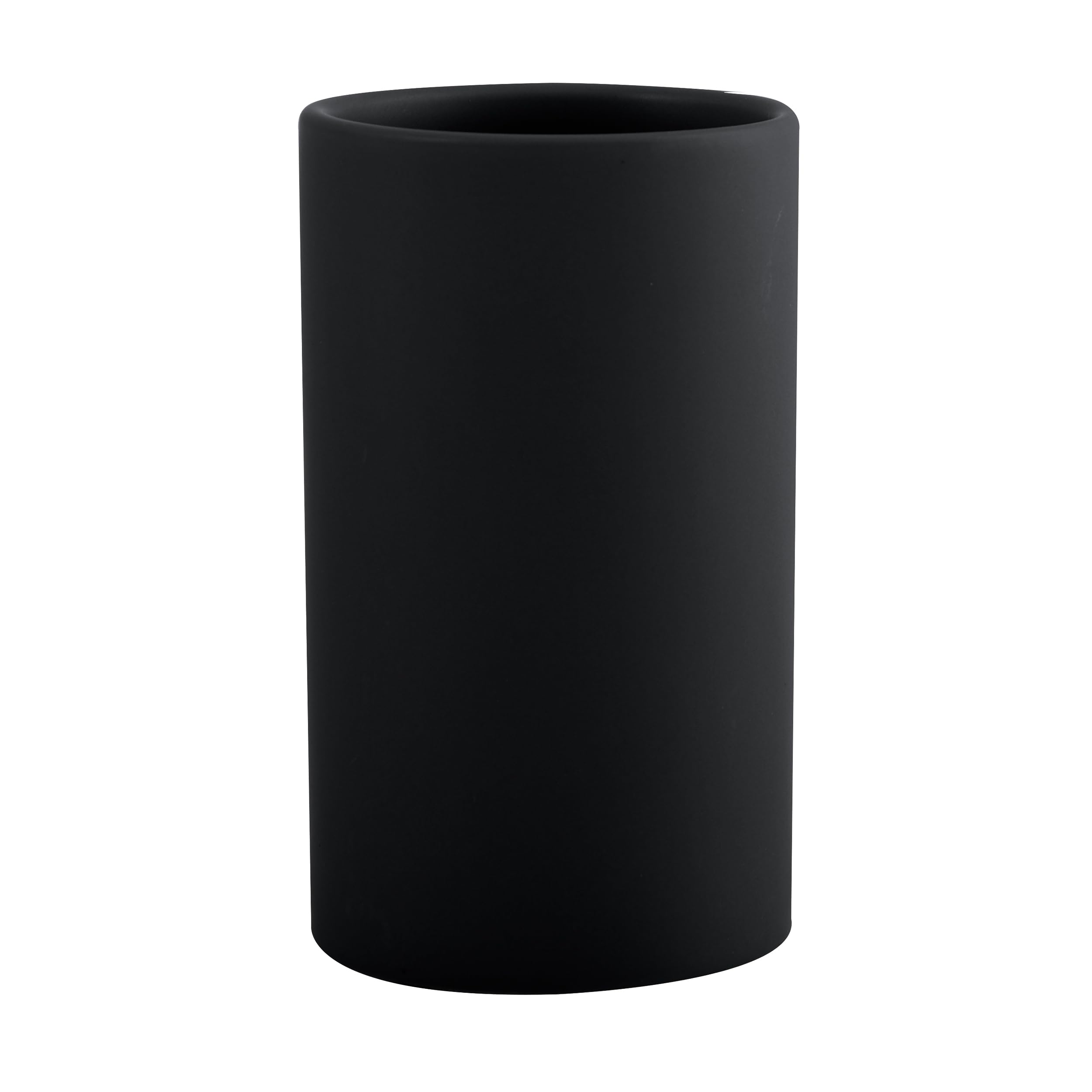 Spirella Toothbrush Holder Ceramic Tube 7 x 11.5 cm Matt Black