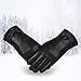 Vbiger Women Winter Warm Gloves Thick PU Leather Touch Screen Gloves Cycling Mittens Cold Weather Gloves (XL)