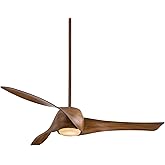Minka Aire F803DL-DK Artemis - 58 Inch Smart Ceiling Fan with Light Kit, Distressed Koa Finish with Distressed Koa Blade Fini