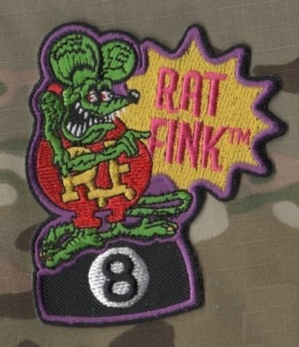 CAFÉ RACER ROCKERS 59 TON-UP BOYS LEATHER JACKET OUTLAW PATCH: R.F. RAT FINK #4