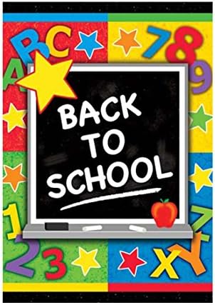 Welcome Back To School Garden Flag Double Sided Decorative Flags 100% Polyester And Waterproof Fade And Mildew Resistant 28 X 40 Inch Banners