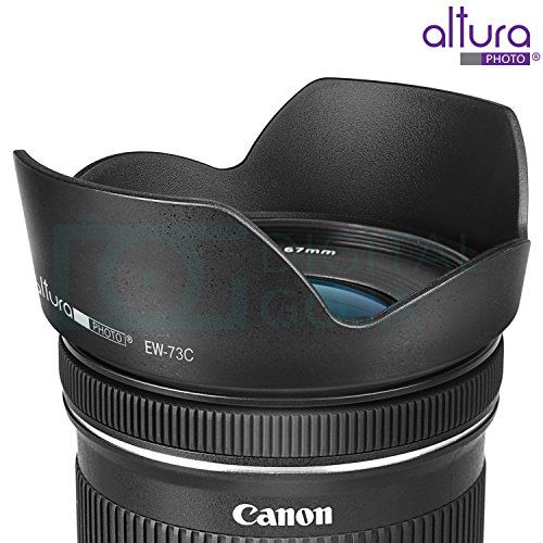 (Canon EW73C Replacement) Altura Photo Lens Hood for Canon EFS 10