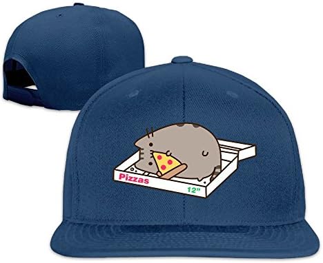 The Cat Pizza Box Flat Bill Snapback Hats Baseball Caps For Men Women
