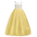 Little Big Girls’ Tulle Dresses 7-16T Ruched Lace