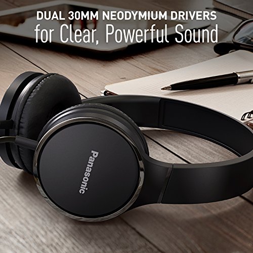 PANASONIC 2Tone Color Foldable Headphones with Microphone, Call