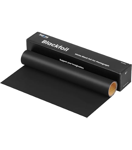 Amazon.com : Rosco Photofoil Matte Black Cinefoil, 12 inch x 10