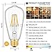 CRLight 6W Dimmable 700LM LED Edison Bulb 2700K Warm White, 60W Equivalent E26 Medium Base, ST21(ST64) Vintage LED Filament Bulbs, 360 Degrees Beam Angle, Pack of 3