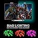 FRONTEC TV Bias Lighting USB Powered LED Light Strip for 65 70 Inches TV Back Decor 20 Color Options Dimmable Remote