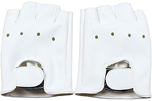 Long Keeper 4-11 Y Kids PU Leather Fingerless Gloves for Boys Girls Outdoor Sports Gloves