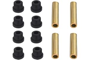 WLOOD Bushing and Sleeve Kit for Club Car DS and EZGO TXT 1994-UP, Golf Cart Front or Rear Leaf Spring & Front Upper A Arm Suspension fit Club Car DS Models Gas