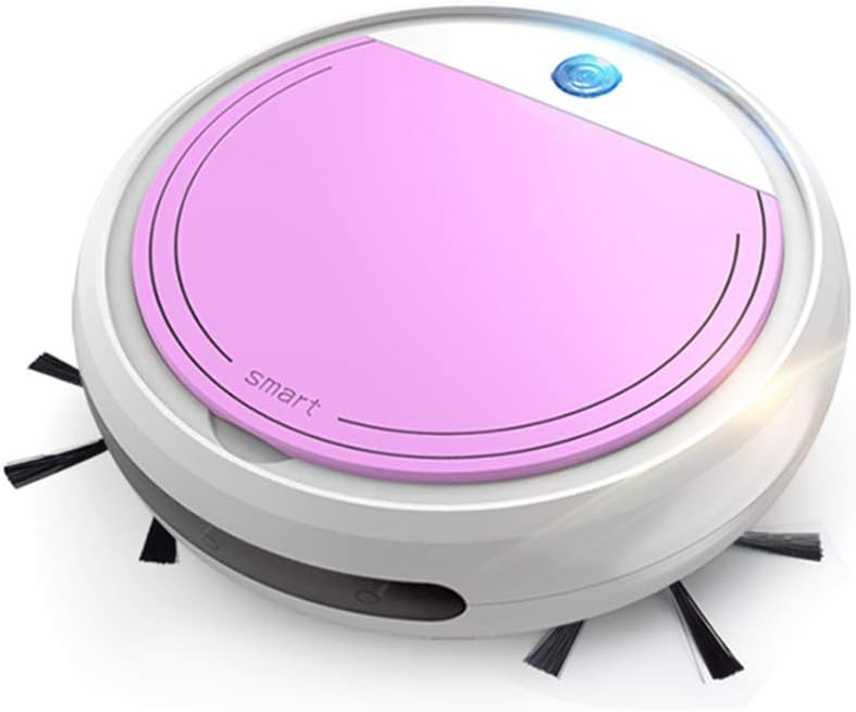 JUMOWA Robot Vacuum Cleaner, 4in1 Smart Sweeping Robot with UV Disinfection Mopping and Washing Sweep Function Strong Suction for Pet Hair Oats Coffee Beans Steel Ball